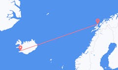 Flüge von Andenes, Norwegen nach Reykjavík, Island