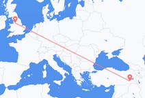 Flyreiser fra Siirt, Tyrkia til Manchester, England