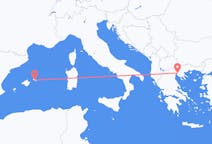 Flyreiser fra Thessaloniki, til Mahon