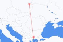 Fly fra Lublin til Kavala