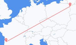 Flights from Bordeaux, France to Grodno, Belarus