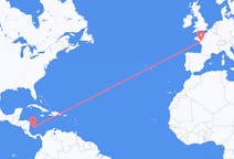 Flights from San Andrés, Colombia to Nantes, France