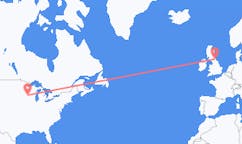 Flüge von La Crosse, die Vereinigten Staaten nach Newcastle upon Tyne, England