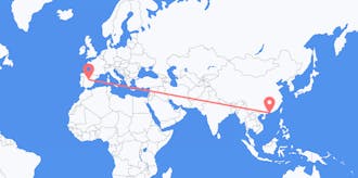 Flights from Macau to Spain