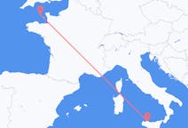 Voli da Porto San Pietro, Guernsey a Palermo, Italia