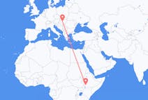 Flyg från Jinka, Etiopien till Budapest, Ungern