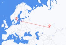 Vluchten van Nur-Sultan naar Linköping