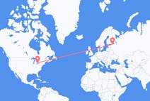Flyreiser fra London, Canada til St. Petersburg, Russland