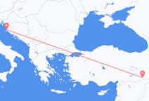 Loty z Zadar, Chorwacja z Mardin, Turcja