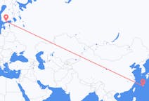 Flights from from Okinawa Island to Helsinki