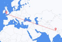 Flights from Kathmandu, Nepal to Exeter, the United Kingdom