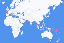Flyreiser fra Port Vila, til Santiago del Monte