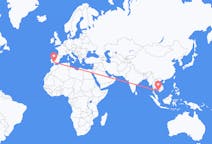 Flyrejser fra Phu Quoc, Vietnam til Sevilla, Spanien