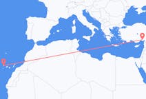 Flights from Santa Cruz de La Palma, Spain to Adana, Turkey