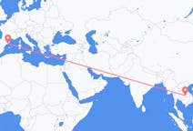 Flyrejser fra Ubon Ratchathani-provinsen, Thailand til Barcelona, Spanien