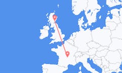 Voli from Clermont-Ferrand, Francia to Dundee, Scozia