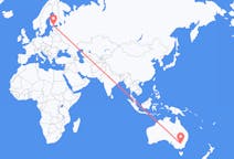 Flyreiser fra Narrandera, Australia, til Helsingfors, Australia