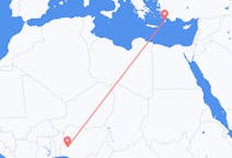 Flyg från Ilorin, Nigeria till Rhodes, England, Grekland