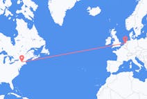 Flyreiser fra Albany, USA til Amsterdam, Nederland