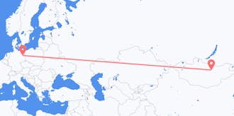 Flyreiser fra Mongolia til Tyskland