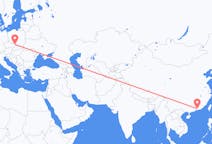 Flyg från Huizhou, Kina till Ostrava, Kina