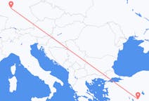 Flyreiser fra Konya, Tyrkia til Frankfurt, Tyskland