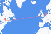 Flyreiser fra Montreal, Canada til Amsterdam, Nederland