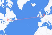 Flyreiser fra Montreal, Canada til Amsterdam, Nederland