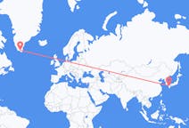 Flyrejser fra Fukuoka, Japan til Narsarsuaq, Grønland