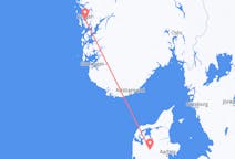 Flights from Bergen, Norway to Karup, Denmark
