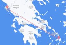 Vols depuis la ville de Naxos vers la ville de Corfou