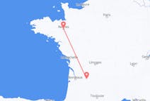 Vluchten van Rennes, Frankrijk naar Bergerac, Frankrijk