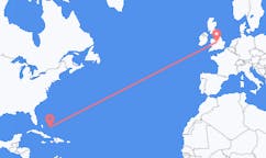 Flights from San Salvador Island, the Bahamas to Birmingham, the United Kingdom
