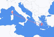 Vols de Figari, France vers Milos, Grèce