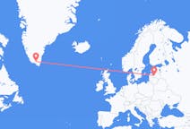 라트비아발 리가, 그린란드행 나르사수아크 항공편