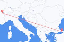 从日内瓦飞往伊斯坦布尔的航班