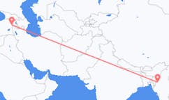 出发地 缅甸戛里目的地 土耳其厄德尔的航班