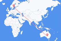 Flyrejser fra Broken Hill, Australien til Stockholm, Sverige