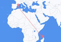 出发地 马达加斯加出发地 貝島目的地 西班牙帕尔马的航班
