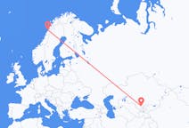 Flyg från Sjymkent, Kazakstan till Bodø, Norge