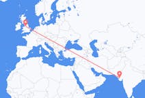 Flyrejser fra Kandla, Indien til Manchester, England