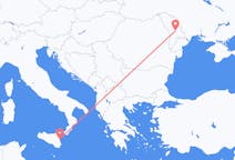 Vluchten van Chisinau, Moldavië naar Catanië, Italië