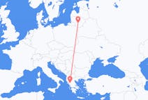 Vluchten van Kaunas, Litouwen naar Ioannina, Griekenland