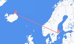 아이슬란드 토르쇼픈에서 출발해 스웨덴 스톡홀름으로(으)로 가는 항공편