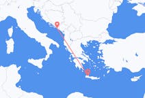 Flights from Dubrovnik in Croatia to Chania in Greece