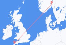 Flights from Oslo, Norway to Newquay, England