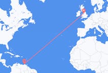 Flights from Porlamar, Venezuela to Manchester, the United Kingdom