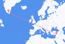 Flights from Gaziantep, Turkey to Narsarsuaq, Greenland