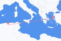 Vluchten van Sétif, Algerije naar Chios, Griekenland