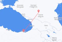 Flyreiser fra Mineralnye Vody, Russland til Trabzon, Tyrkia